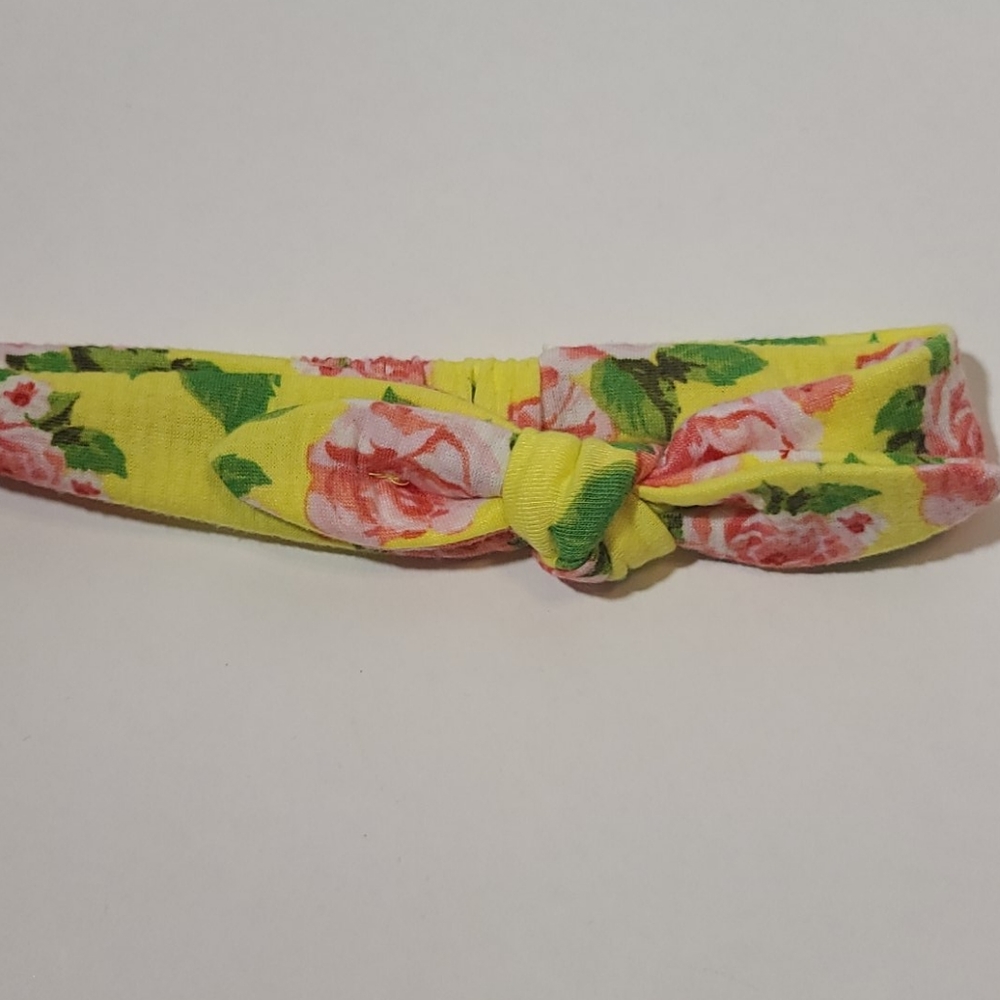 Yellow floral top with matching headband 💛 - Picture 6 of 9